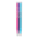 Refill for Pilot FriXion Erasable, FriXion Ball, FriXion Clicker and FriXion LX Gel Ink Pens, Fine Tip, Assorted Ink, 3/Pack (77336)