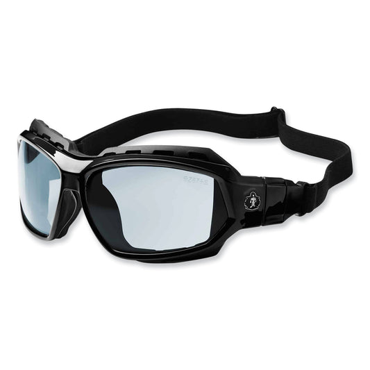 ergodyne Skullerz Loki Safety Glasses/Goggles, Black Nylon Impact Frame, AntiFog Indoor/Outdoor Polycarbonate Lens (56083)