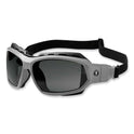 ergodyne Skullerz Loki Safety Glasses/Goggles, Matte Gray Nylon Impact Frame, Polarized Smoke Polycarbonate Lens (56131)