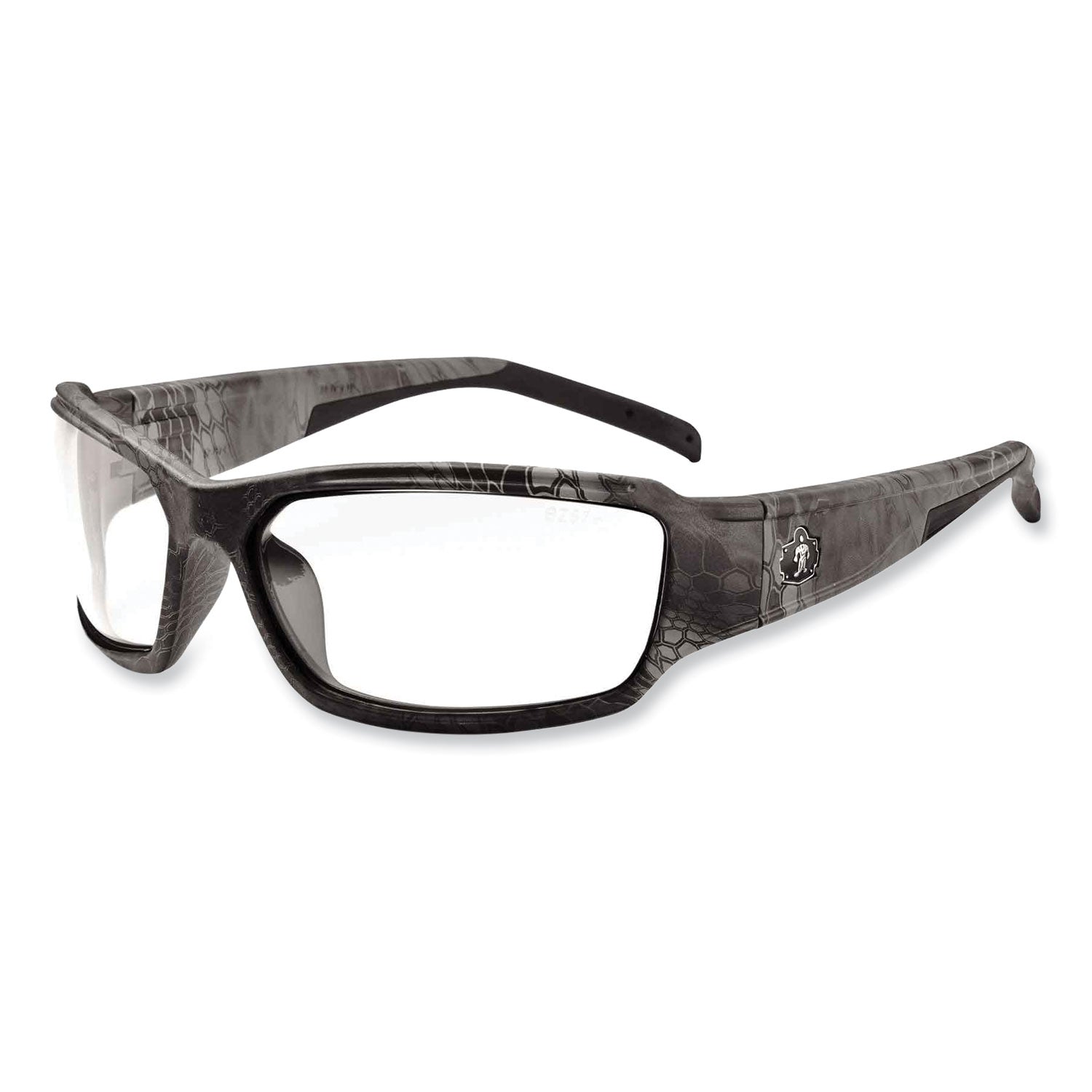 ergodyne Skullerz Thor Safety Glasses, Kryptek Tyhpon Nylon Impact Frame, AntiFog Clear Polycarbonate Lens (51303)