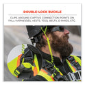 ergodyne Squids 3157 Coiled Lanyard with Buckle, 2 lb Max Working Capacity, 12" to 48" Long, Lime (19157)