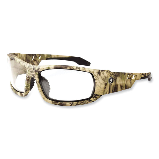 ergodyne Skullerz Odin Safety Glasses, Kryptek Highlander Nylon Impact Frame, Clear Polycarbonate Lens (50300)