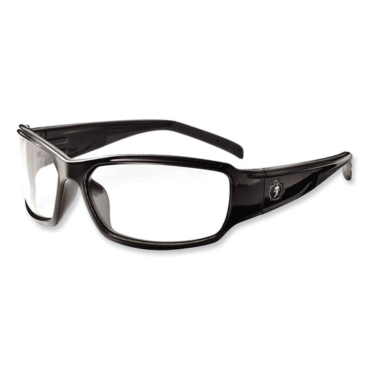 ergodyne Skullerz Thor Safety Glasses, Black Nylon Impact Frame, Clear Polycarbonate Lens (51000)