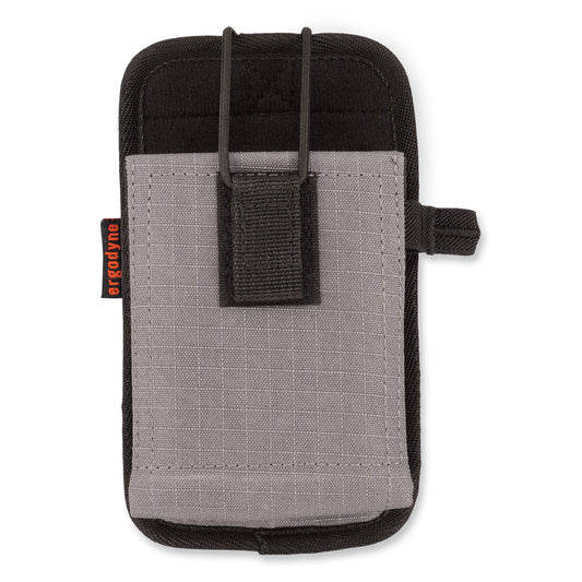 ergodyne Squids 5542 Phone Style Scanner Holster with Belt Loop, Large, 1 Compartment, 3.75 x 1.25 x 6.5, Polyester, Gray (19192)