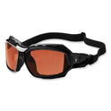 ergodyne Skullerz Loki Safety Glasses/Goggles, Black Nylon Impact Frame, Polarized Copper Polycarbonate Lens (56021)