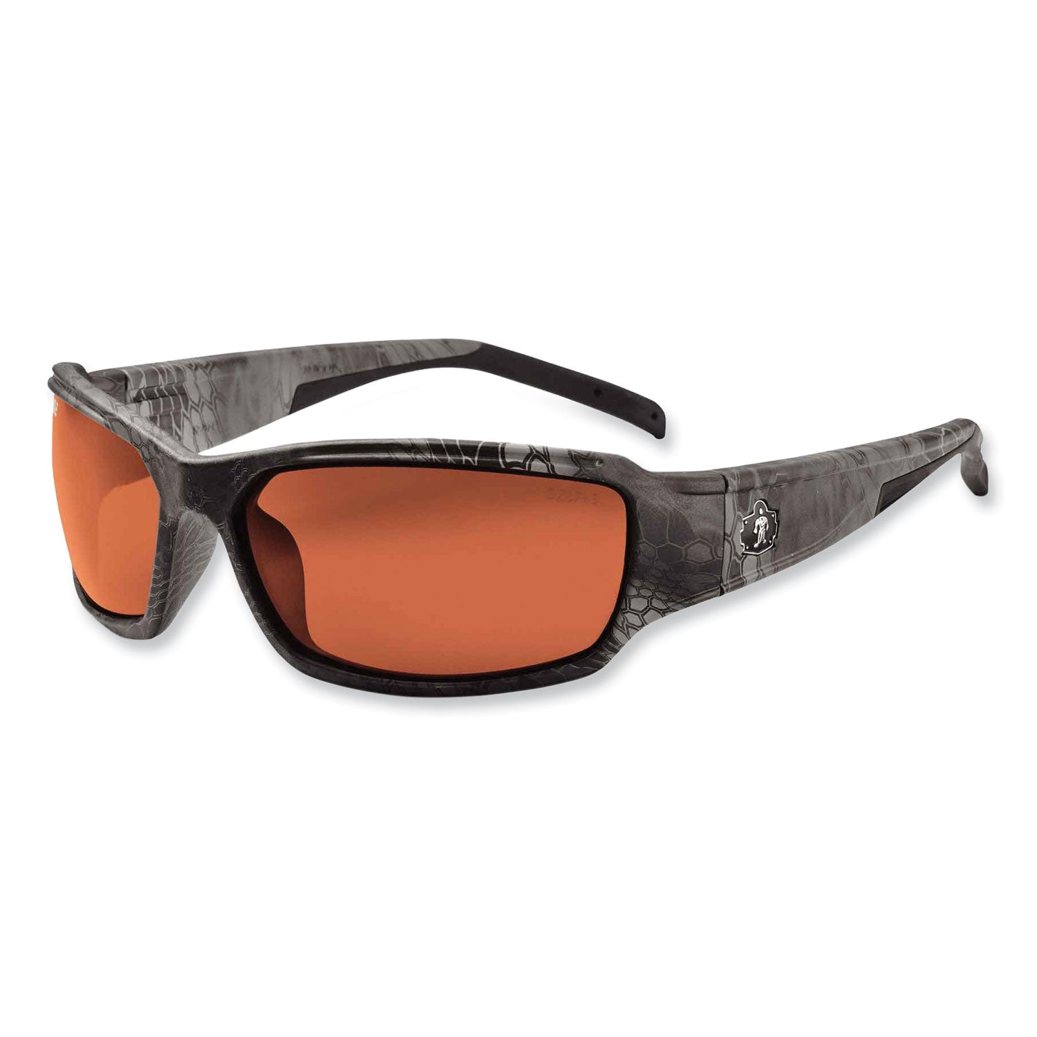 ergodyne Skullerz Thor Safety Glasses, Kryptek Tyhpon Nylon Impact Frame, Polarized Copper Polycarb Lens (51321)