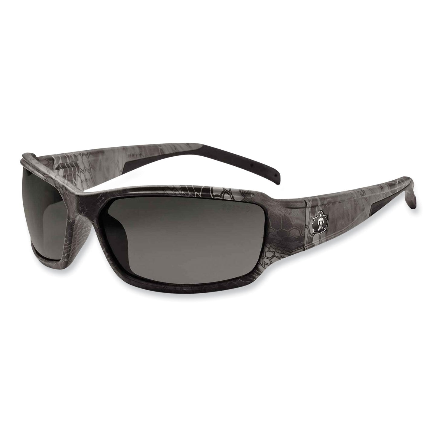 ergodyne Skullerz Thor Safety Glasses, Kryptek Tyhpon Nylon Impact Frame, Polarized Smoke Polycarb Lens (51331)