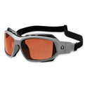 ergodyne Skullerz Loki Safety Glasses/Goggles, Gray Nylon Impact Frame, Polarized Copper Polycarbonate Lens (56121)