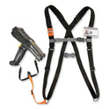 ergodyne Squids 3138 Padded Barcode Scanner Lanyard Harness, 33" Arm Strap s,18.5" Lanyard ,Black/Orange/Gray (19189)