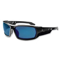 ergodyne Skullerz Odin Safety Glasses, Black Nylon Impact Frame, Blue Mirror Polycarbonate Lens (50092)