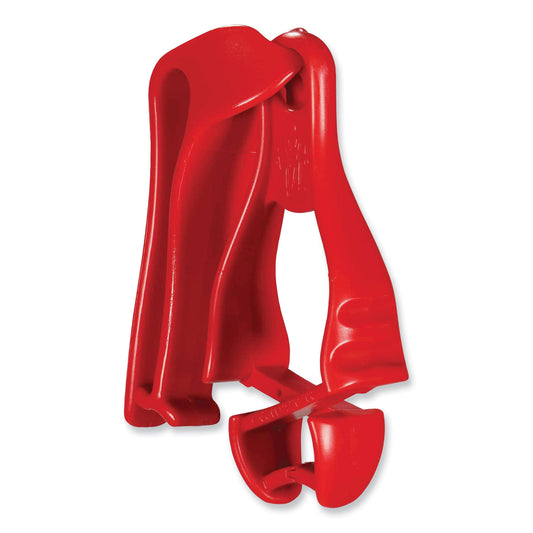 ergodyne Squids 3405 Belt Clip Glove Clip Holder, 1 x 1 x 6, Acetal Copolymer, Red (19123)