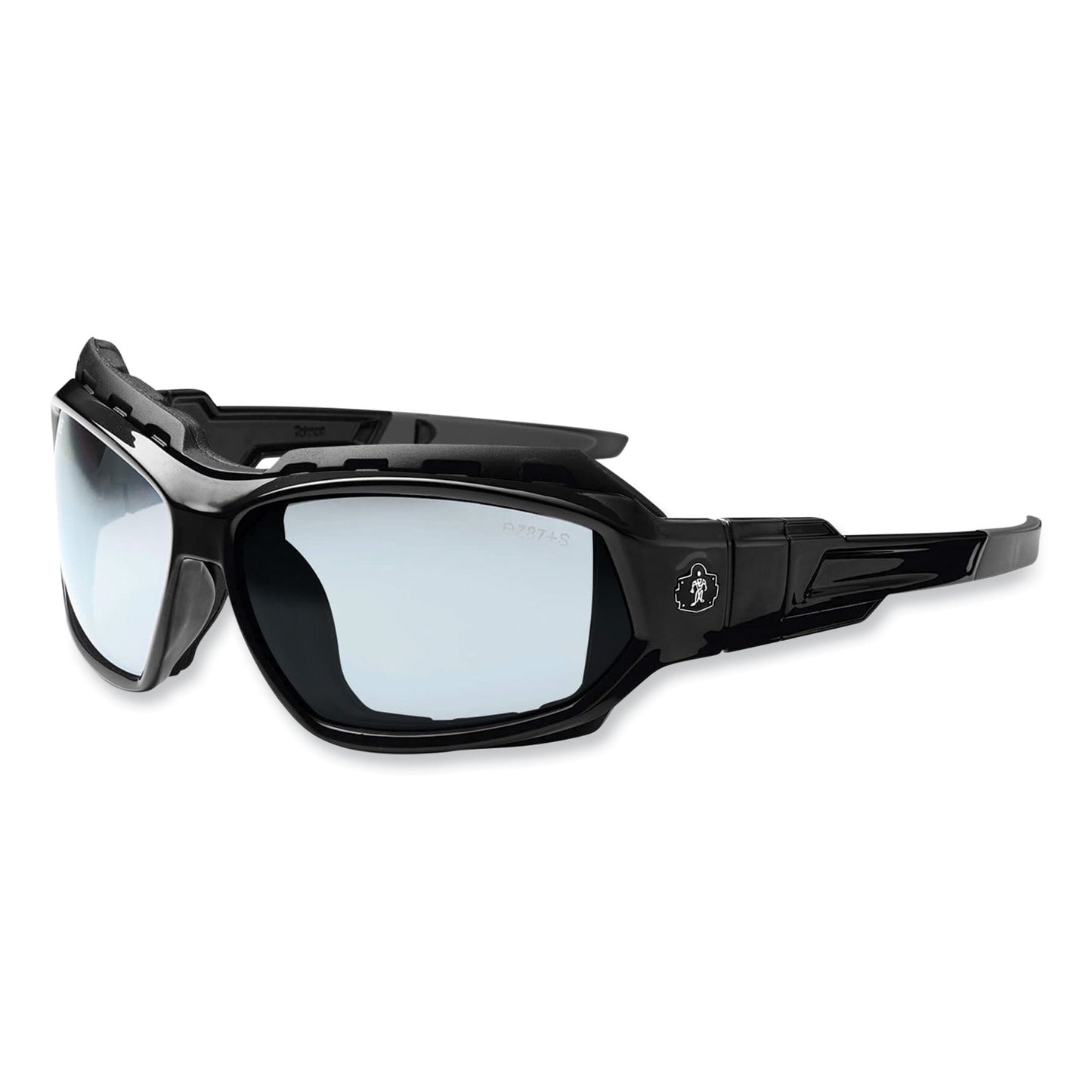 ergodyne Skullerz Loki Safety Glasses/Goggles, Black Nylon Impact Frame, AntiFog Indoor/Outdoor Polycarbonate Lens (56083)