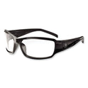 ergodyne Skullerz Thor Safety Glasses, Black Nylon Impact Frame, Anti-Fog Clear Polycarbonate Lens (51003)