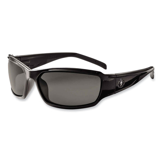 ergodyne Skullerz Thor Safety Glasses, Black Nylon Impact Frame, Smoke Polycarbonate Lens (51030)