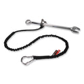 ergodyne Squids 3100 Lanyard with Aluminum Carabiner + Cinch-Loop, 10 lb Max Working Capacity, 42" to 54" Long, Black (19012)