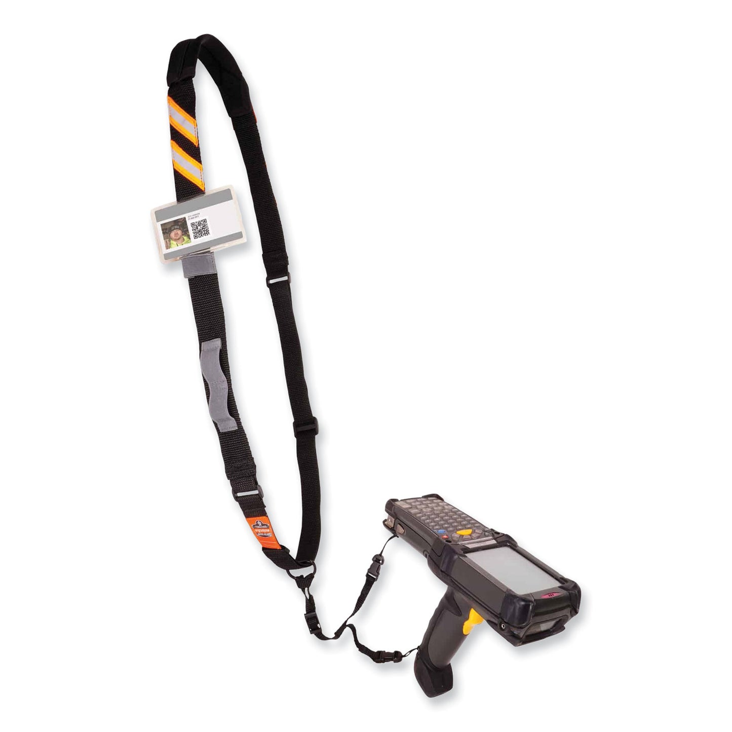 ergodyne Squids 3137 Padded Barcode Scanner Lanyard Sling, 49" to 60" Long, Black (19177)