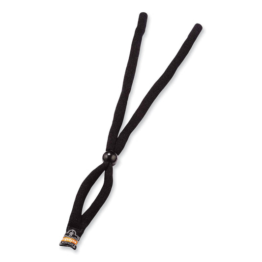 ergodyne Skullerz 3200 Cotton Eyewear Lanyard, 14" Long, Black (19152)