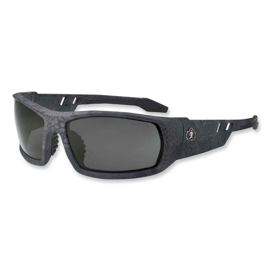 ergodyne Skullerz Odin Safety Glasses, Kryptek Typhon Nylon Impact Frame, Smoke Polycarbonate Lens (50530)