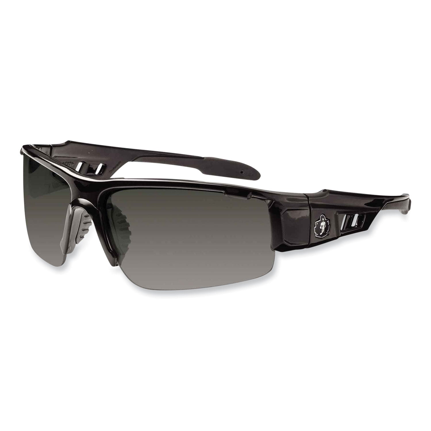 ergodyne Skullerz Dagr Safety Glasses, Black Nylon Impact Frame, Polarized Smoke Polycarbonate Lens (52031)