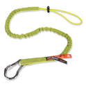 ergodyne Squids 3100 Lanyard with Aluminum Carabiner + Cinch-Loop, 10 lb Max Working Capacity, 35" to 45" Long, Lime (19003)