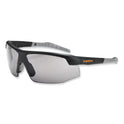 ergodyne Skullerz Skoll Safety Glasses, Matte Black Nylon Impact Frame, Smoke Polycarbonate Lens (59030)