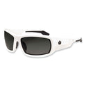 ergodyne Skullerz Odin Safety Glasses, White Nylon Impact Frame, Polarized Smoke Polycarbonate Lens (50231)