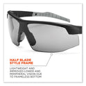 ergodyne Skullerz Skoll Safety Glasses, Matte Black Nylon Impact Frame, Smoke Polycarbonate Lens (59030)