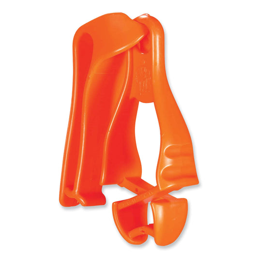 ergodyne Squids 3405 Belt Clip Glove Clip Holder, 1 x 1 x 6, Acetal Copolymer, Orange (19128)