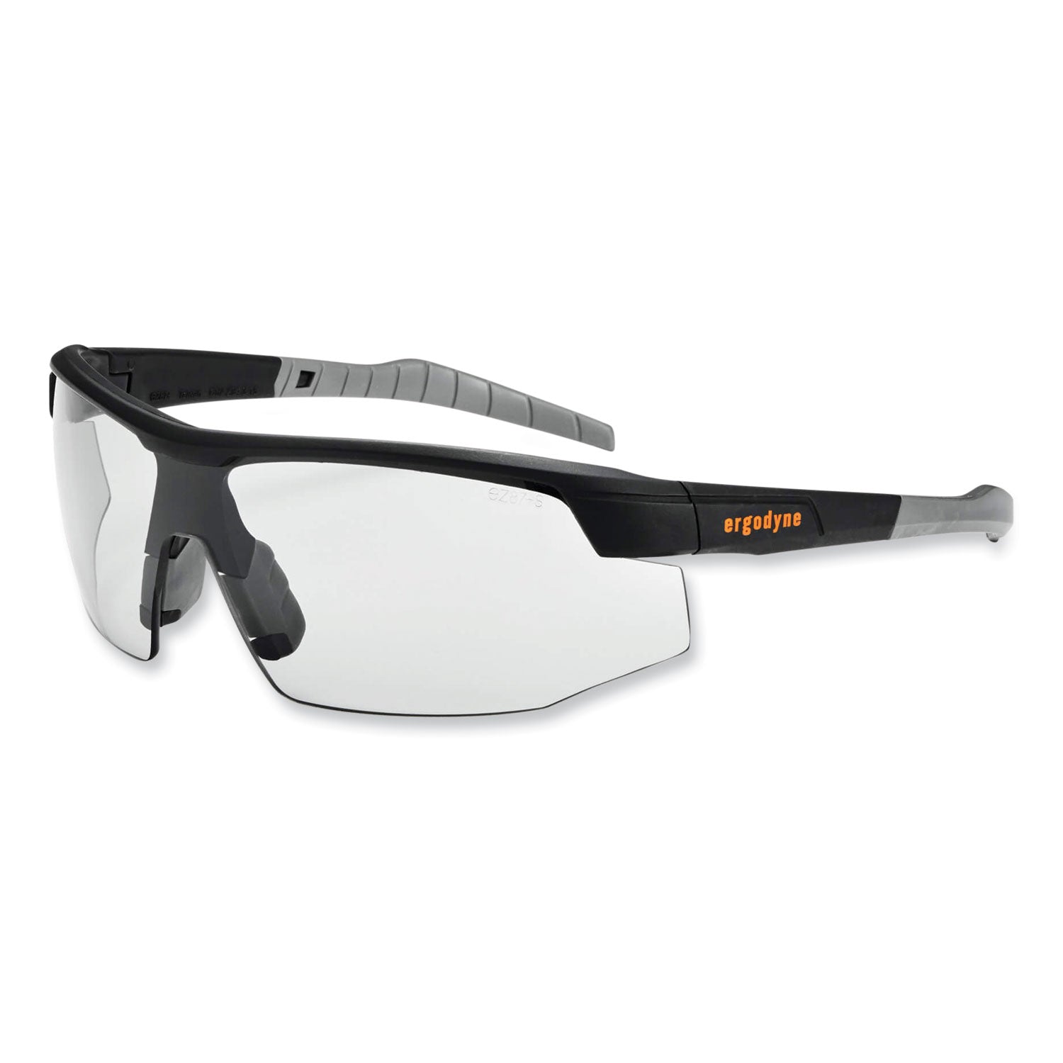 ergodyne Skullerz Skoll Safety Glasses, Black Nylon Impact Frame, Anti-Fog, Indoor/Outdoor Polycarbonate Lens (59083)