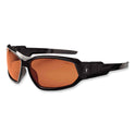 ergodyne Skullerz Loki Safety Glasses/Goggles, Black Nylon Impact Frame, Polarized Copper Polycarbonate Lens (56021)