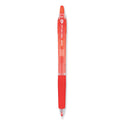 Pilot Precise Gel BeGreen Gel Pen, Retractable, Fine 0.7 mm, Red Ink, Translucent Red Barrel, Dozen (15003)