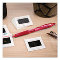 Pilot Precise Gel BeGreen Gel Pen, Retractable, Fine 0.7 mm, Red Ink, Translucent Red Barrel, Dozen (15003)