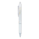 Pilot FriXion Clicker Design Erasable Gel Pen, Retractable, Extra-Fine 0.5 mm, Black Ink, White Barrel, Dozen (15128)