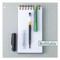 Pilot Precise V5 BeGreen Roller Ball Pen, Stick, Extra-Fine 0.5 mm, Black Ink, Black Barrel, Dozen (26300)