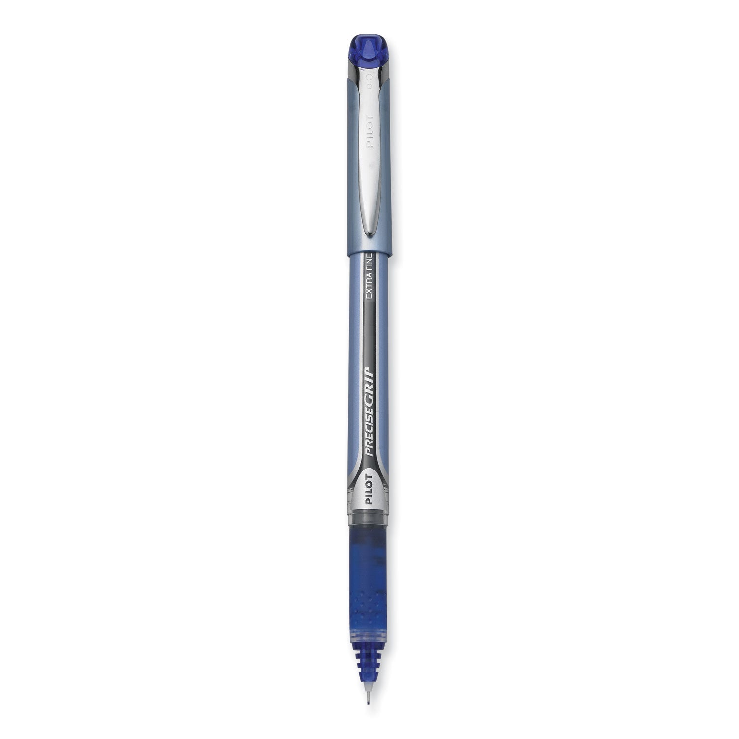 Pilot Precise Grip Roller Ball Pen, Stick, Extra-Fine 0.5 mm, Blue Ink, Blue Barrel (28802)