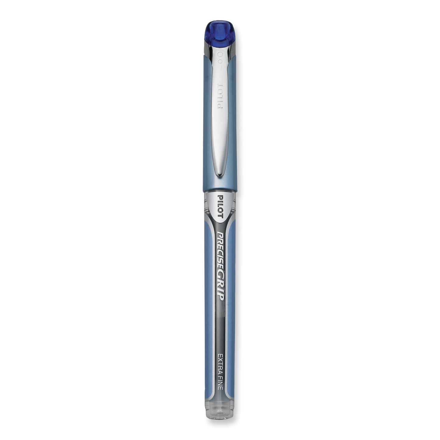 Pilot Precise Grip Roller Ball Pen, Stick, Extra-Fine 0.5 mm, Blue Ink, Blue Barrel (28802)