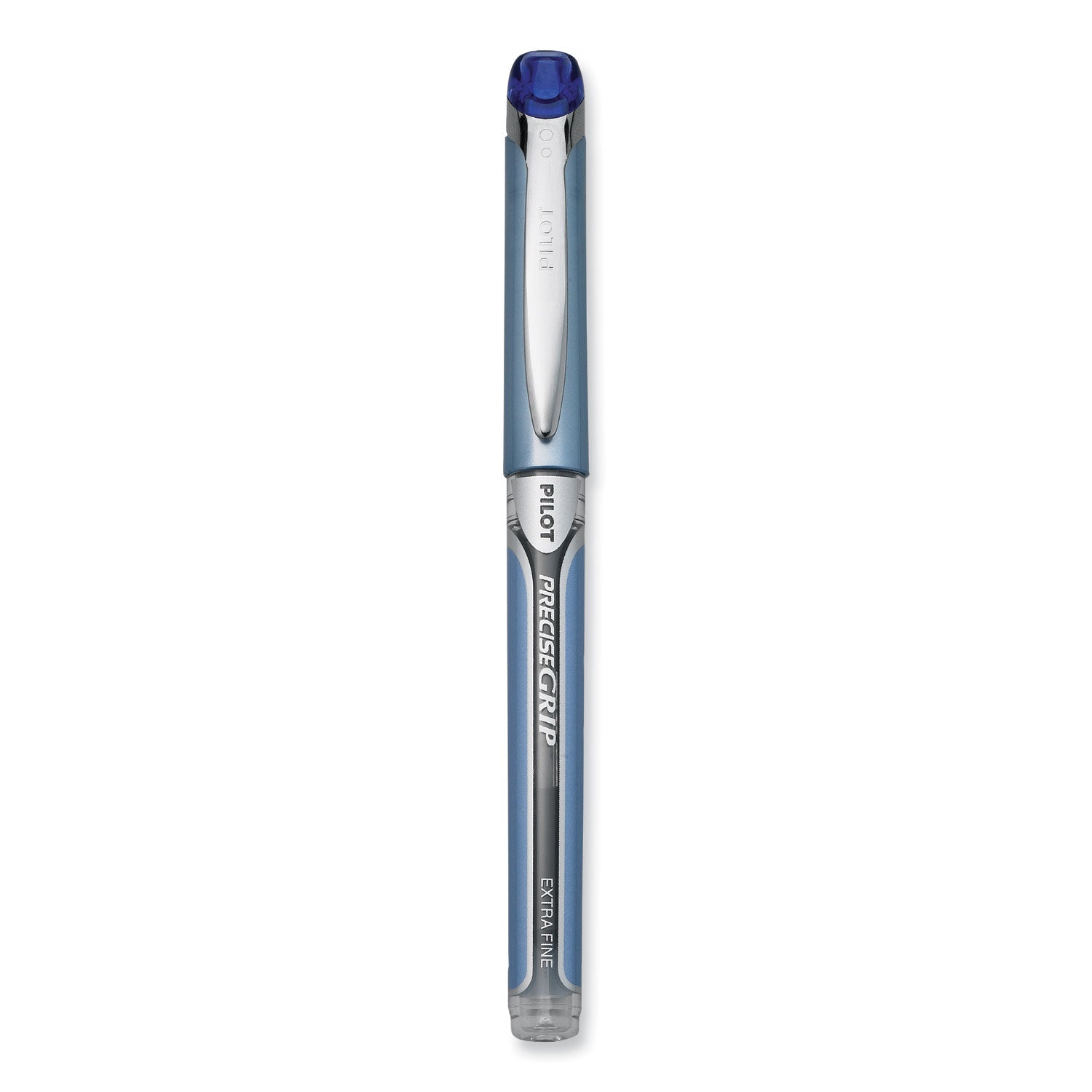 Pilot Precise Grip Roller Ball Pen, Stick, Extra-Fine 0.5 mm, Blue Ink, Blue Barrel (28802)