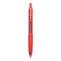 Pilot G-Knock BeGreen Gel Pen, Retractable, Fine 0.7 mm, Red Ink, Translucent Red/Red Barrel, Dozen (31508)