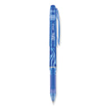 Pilot FriXion Point Erasable Gel Pen, Stick, Extra-Fine 0.5 mm, Blue Ink, Blue/Silver/Transparent Blue Barrel (31574)