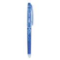 Pilot FriXion Point Erasable Gel Pen, Stick, Extra-Fine 0.5 mm, Blue Ink, Blue/Silver/Transparent Blue Barrel (31574)