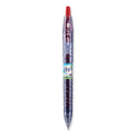 Pilot B2P Bottle-2-Pen Recycled Gel Pen, Retractable, Fine 0.7 mm, Red Ink, Translucent Blue Barrel (31602)