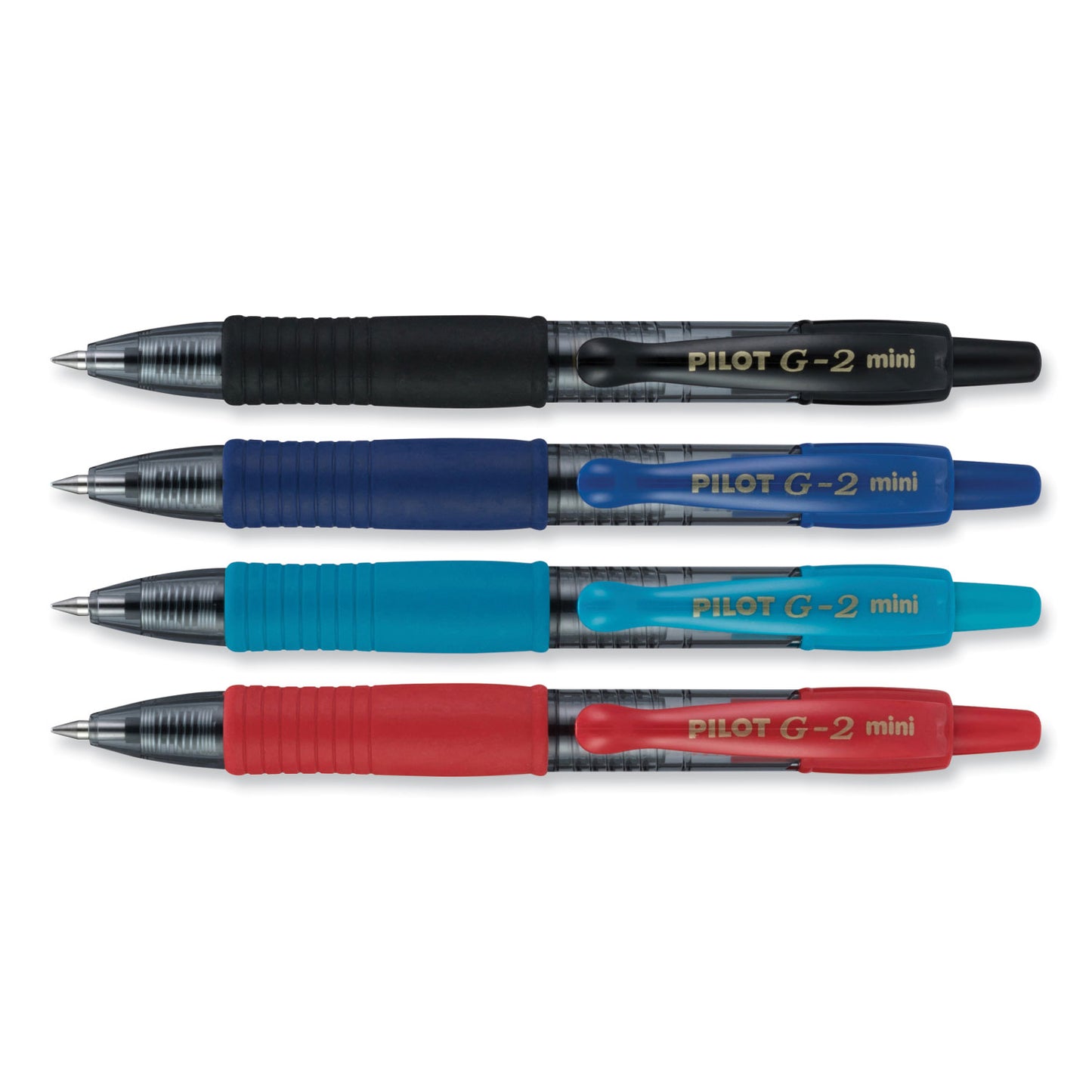 Pilot G2 Mini Gel Pen, Retractable, Fine 0.7 mm, Assorted Ink and Barrel Colors, 4/Pack (31737)