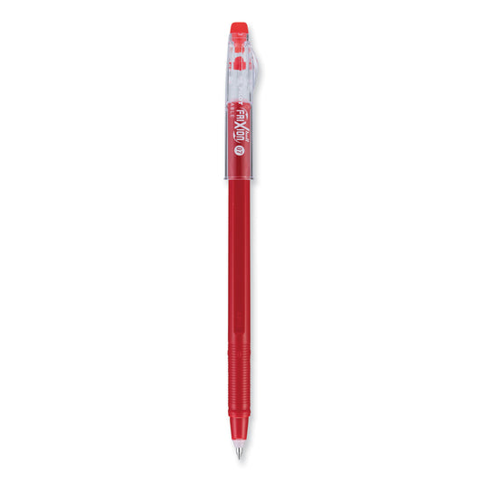 Pilot FriXion ColorSticks Erasable Gel Pen, Clipless Stick, Fine 0.7 mm, Red Ink, Red Barrel, Dozen (32467)