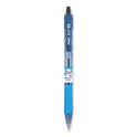 Pilot B2P Bottle-2-Pen Recycled Ballpoint Pen, Retractable, Medium 1 mm, Black Ink, Translucent Blue Barrel, Dozen (32800)