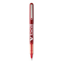 Pilot VBall Liquid Ink Roller Ball Pen, Stick, Extra-Fine 0.5 mm, Red Ink, Red/Clear Barrel, Dozen (35202)
