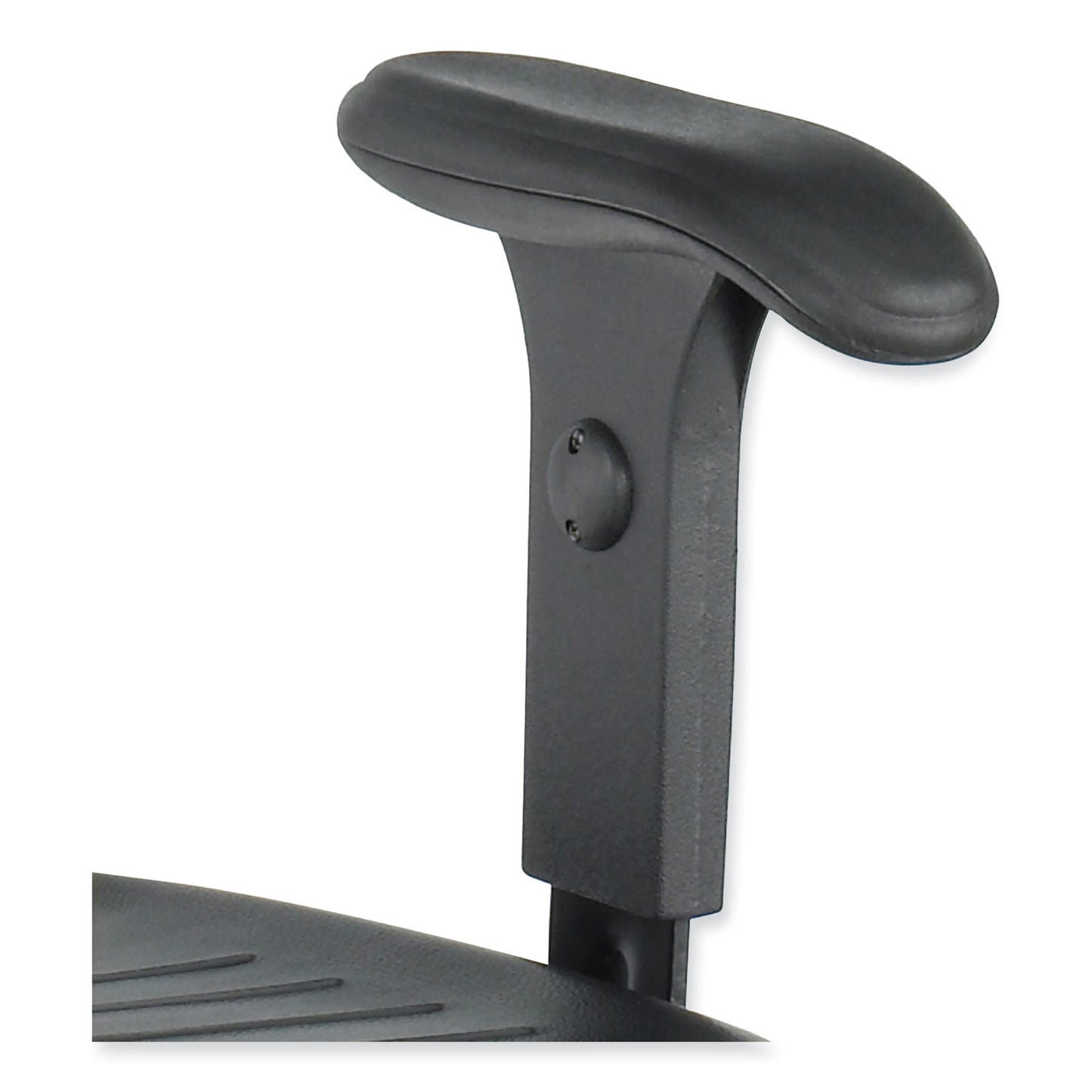 Adjustable T-Pad Armrest for Safco Task Master Series Chairs, 3 x 9.75 x 11.5, Black, 2/Set (5144)