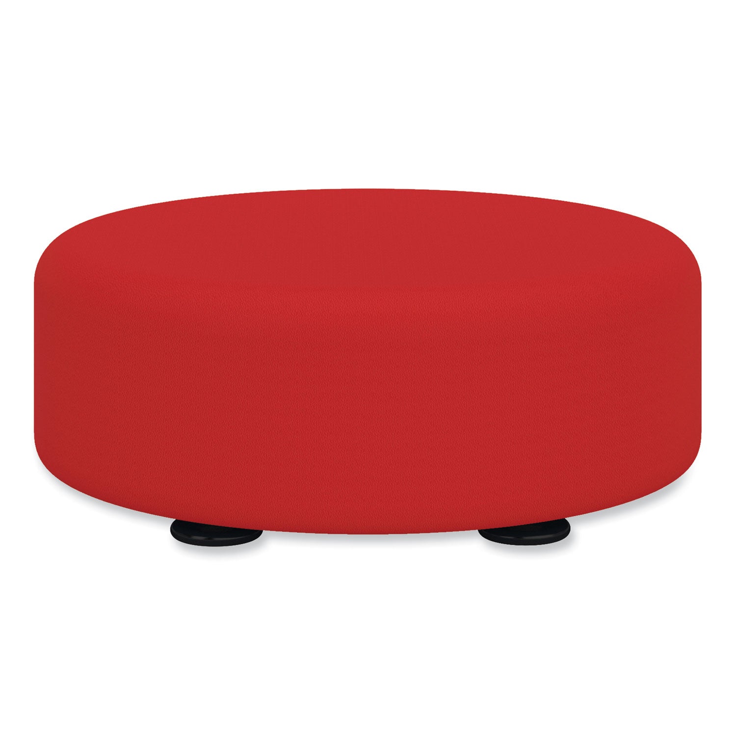 Safco Learn 15" Round Vinyl Floor Seat, 15" dia x 5.75"h, Red (8121RV)