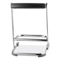 NPS 6600 Series Elephant Z-Stool, Backless, Supports Up to 500 lb, 22" Seat Height, Black Seat, Chrome Frame (6622)