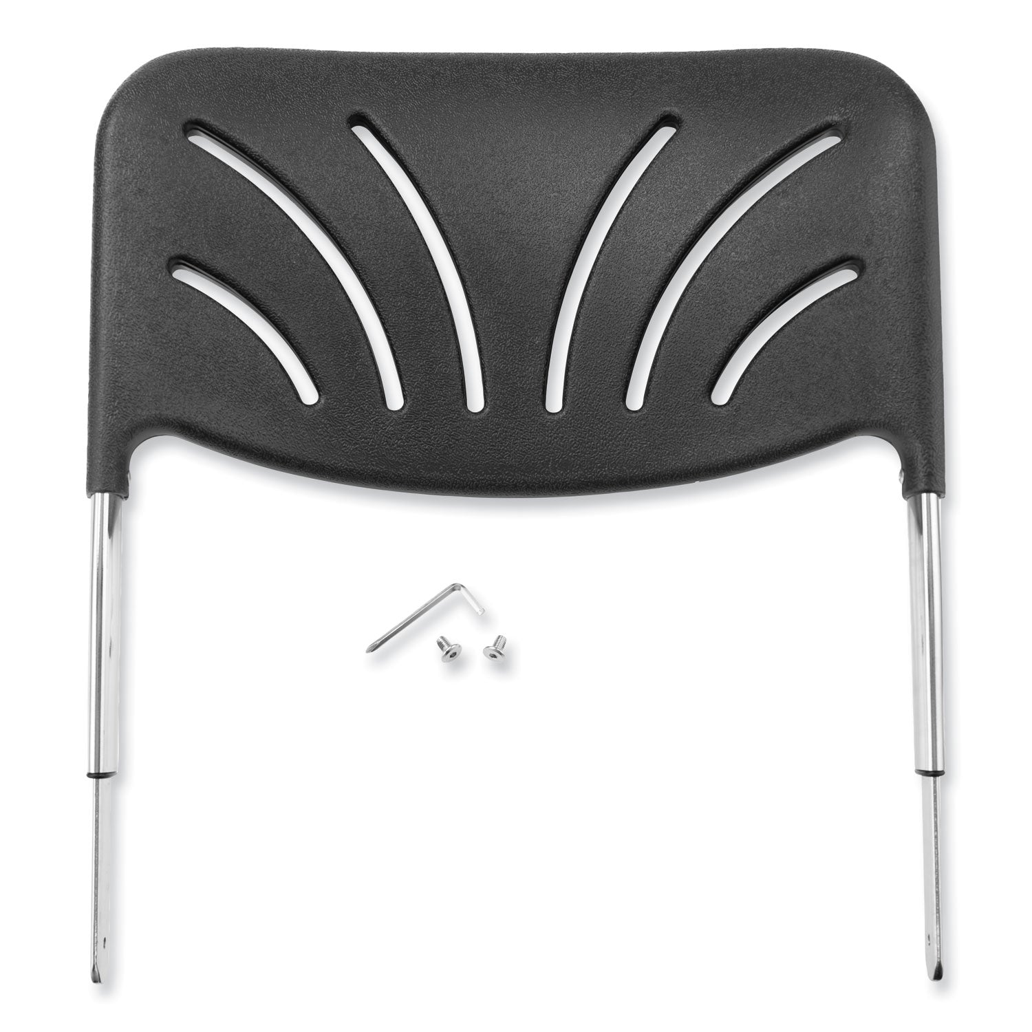 Backrest for NPS 6600 Series Elephant Z-Stools, 16.25 x 4.5 x 19, Plastic/Steel, Black (6600B)