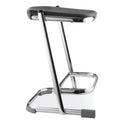 NPS 6600 Series Elephant Z-Stool, Backless, Supports Up to 500 lb, 22" Seat Height, Black Seat, Chrome Frame (6622)